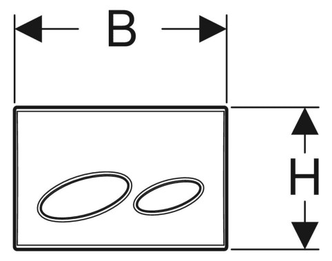 Geberit Betätigungsplatte Kappa20:-115228111