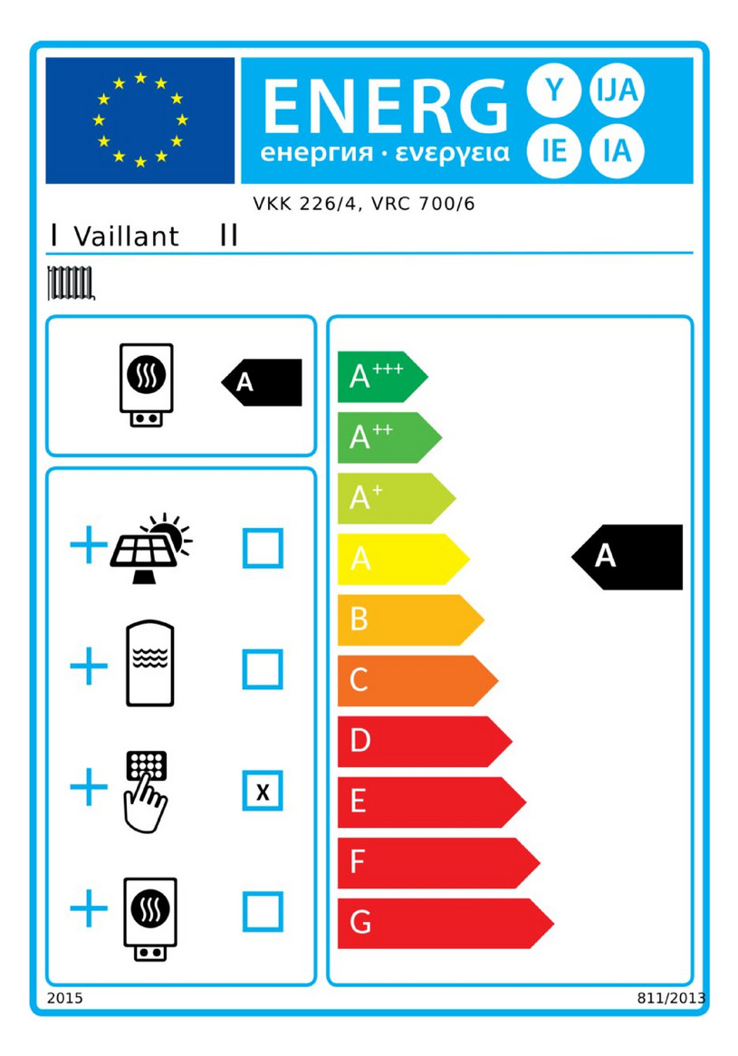 Vaillant Gas-Hybrid-Paket 2.33 ecoVIT excl. VKK 226/4 Erdgas E mit BW-Wärmepumpe aroSTOR VW BM200-0010034136