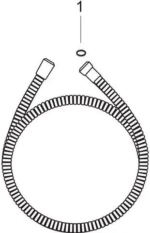 Hansgrohe Brauseschlauch Metaflex 125 cm, chrom, mit Spiralwicklung-28262000 Hansgrohe Brauseschlauch Metaflex 125 cm, chrom, mit Spiralwicklung-28262000