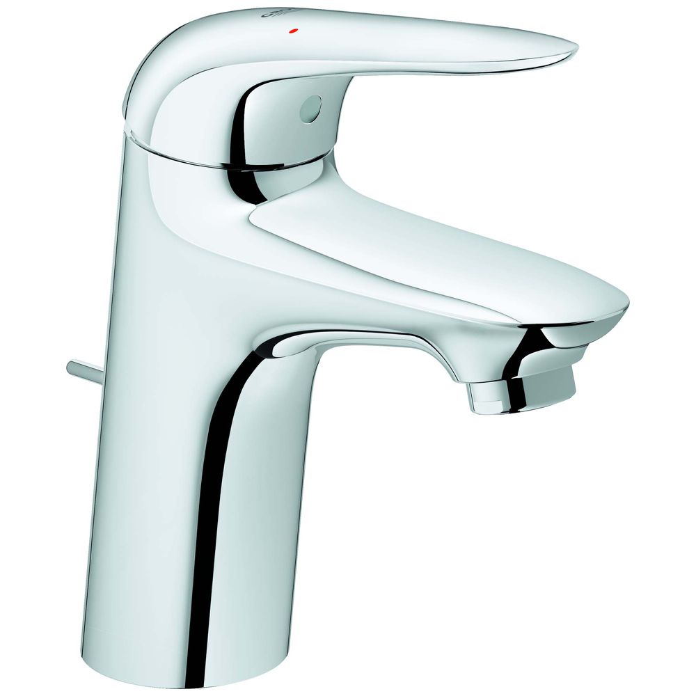 GROHE Waschtisch-Einhebelmischer Eurostyle 1/2", S-Size, mit Ablaufgarnitur, geschlossener Metall-Hebelgriff, chrom -23707003