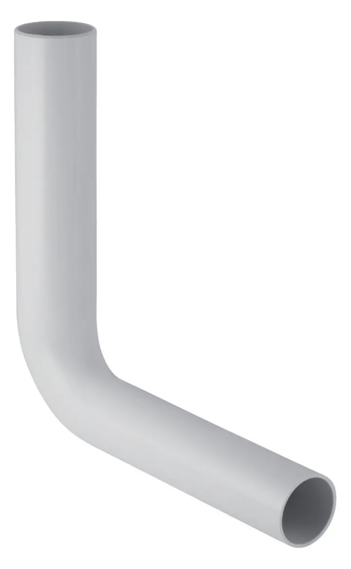 Geberit Spülbogen 90Gr tiefhängend: d=50mm, X=23cm, X1=23cm, weiß-alpin 118.003.11.1-118003111