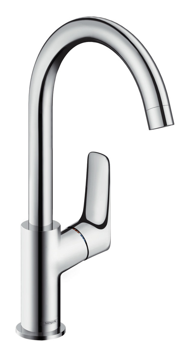 hansgrohe Waschtisch-Einhebelmischer Logis 210 mit Ablaufgarnitur und Schwenkauslauf, chrom-71130000