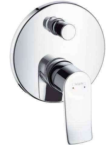 hansgrohe Fertigmontageset Metris UP-Wannen-Einhebelmischer, mit Sicherungskombination, chrom-31487000