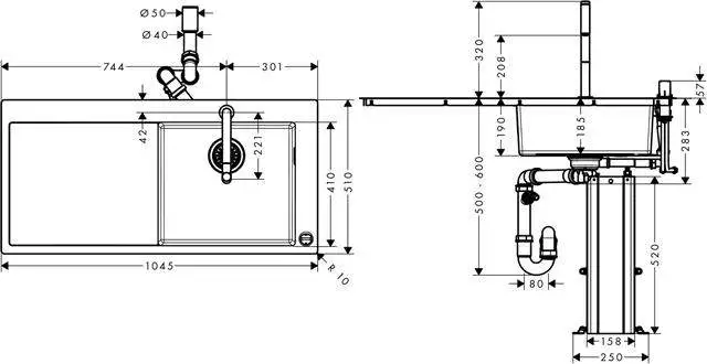 Spülencombi Select C71-F450-07-43205800