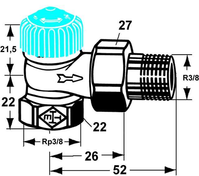 IMI Thermostat-Ventilunterteil-2241-02.000