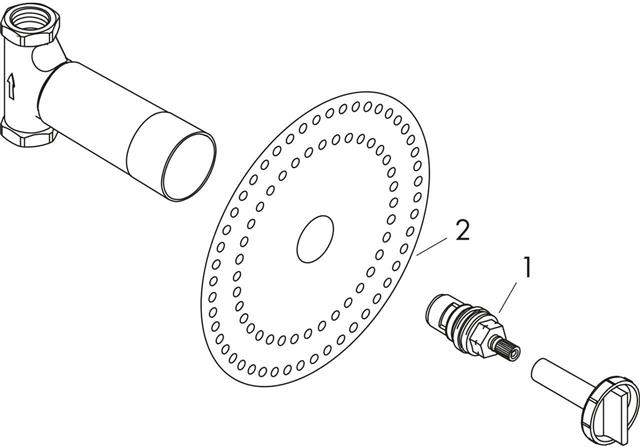 hansgrohe Grundkörper Axor DN 15, 52 l, für Absperrventil-16973180