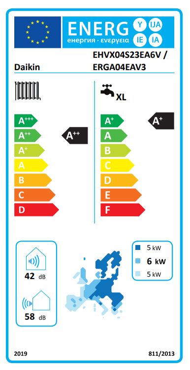 Daikin Inneneinheit Altherma 3 R F 4 kW mit integriertem 230 l Edelstahlspeicher (Heizen/Kühlen)-EHVX04S23E6V