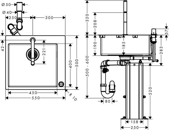 Spülencombi Select C71-F450-06-43201800