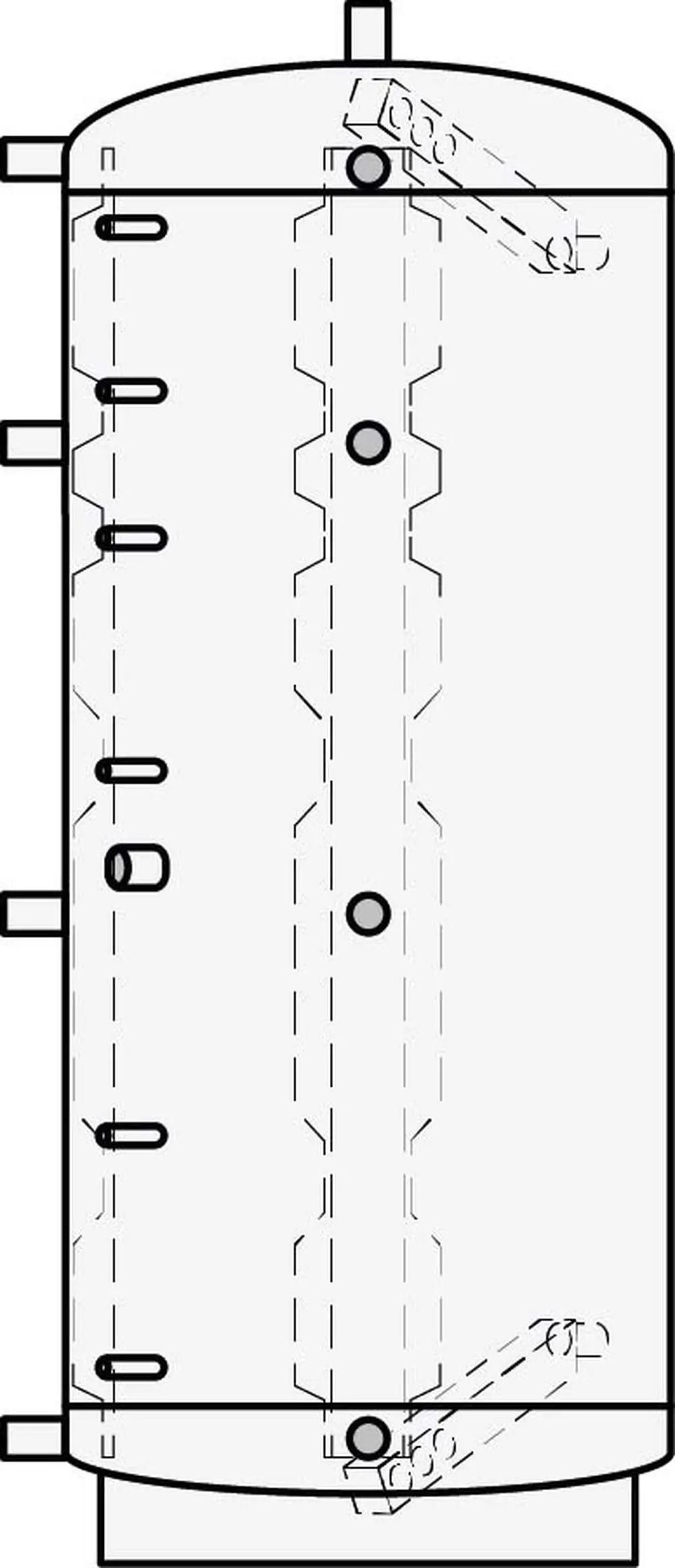 ETA Schichtpuffer SP 825 Liter für Heizungswasser, 3 bar, 95°C-20030-05 ETA Schichtpuffer SP 825 Liter für Heizungswasser, 3 bar, 95°C-20030-05