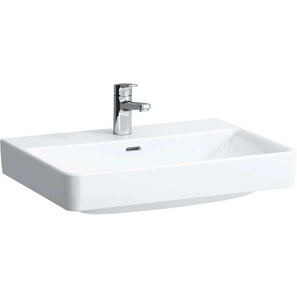 Laufen Waschtisch PRO S we, m Überlauf, 1 Hahnloch, 65 x 46,5 cm-H8109640001041