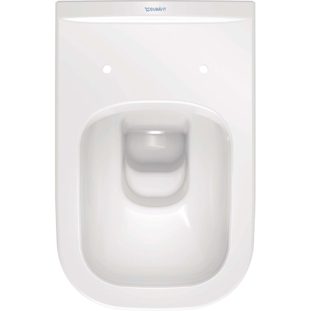 Duravit Wand-Tiefspül-WC Set D-Code mit WC-Sitz, Rimless, Durafix, weiß-45700900A1