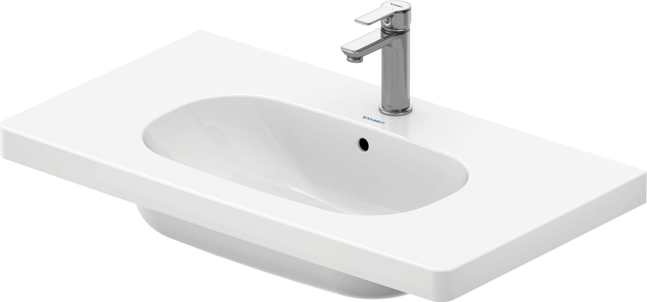 Duravit Möbelwaschtisch D-Code we, 85 x 48 cm, m HL, m ÜL, m HLB-3428500002