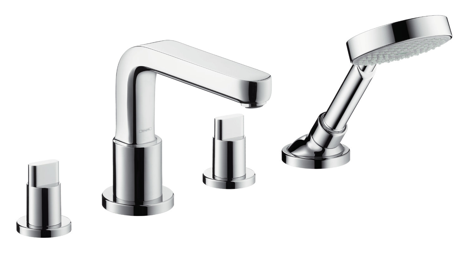 hansgrohe Fertigmontageset Metris S Auslauf 171 mm, für 4-Loch-Wannenrandarmatur, chrom-31446000