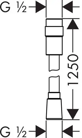 Hansgrohe Brauseschlauch Isiflex-28249000 Hansgrohe Brauseschlauch Isiflex-28249000