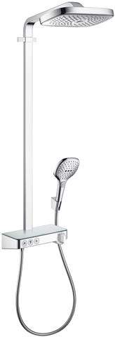 hansgrohe Showerpipe Raindance Select E 300 3jet, mit Ablage, chrom-27127000