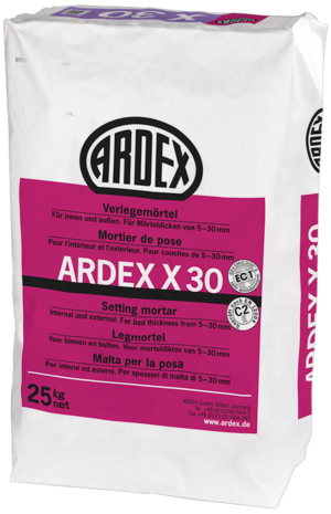 Ardex Verlegemörtel X30 grau, a 25 kg, Dickbett-16774/1