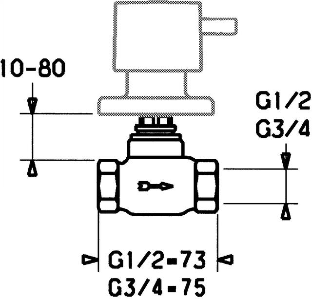 HANSA UP-Grundkörper G 1/2 (DN 15), mit Keramikscheiben-2250100