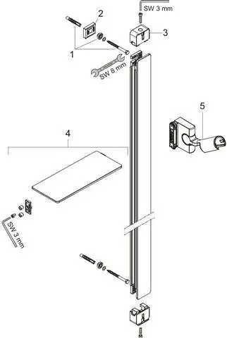 Hansgrohe Brausestange Unica E-27645000