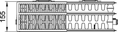 Kermi Austauschheizkörper Therm X2 Profil-Kompakt-FK012D504