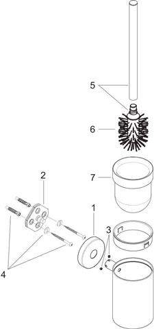 hansgrohe WC-Bürstengarnitur Logis-40522000