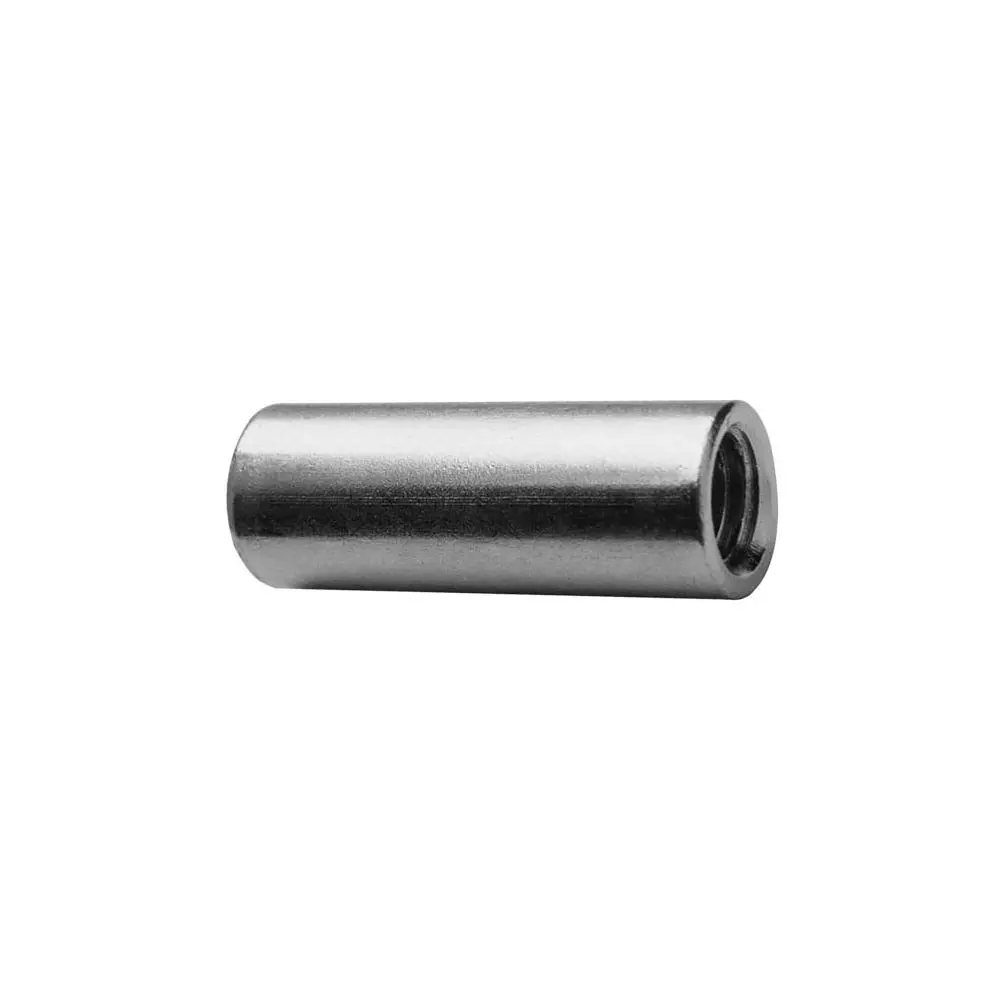 ASW Gewindemuffe M 12 x 40 mm, Stahl verzinkt, rund mit durchgehendem Gewinde-361240
