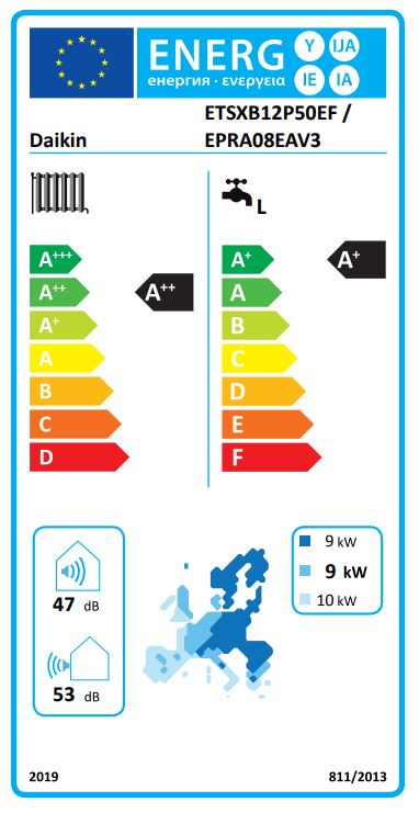 Daikin Inneneinheit Altherma 3 H MT ECH2O mit integriertem 500 l Hygienespeicher (Heizen/Kühlen)-ETSXB12P50E