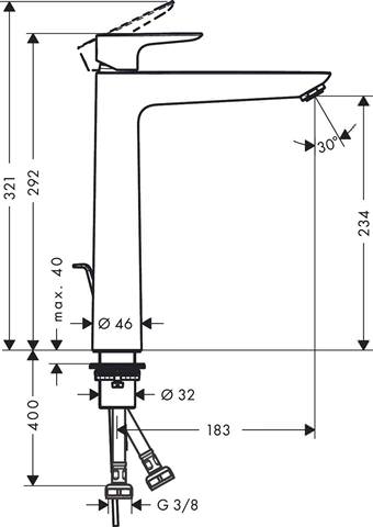 Waschtisch-Einhebelmischer Talis E 240-71716000