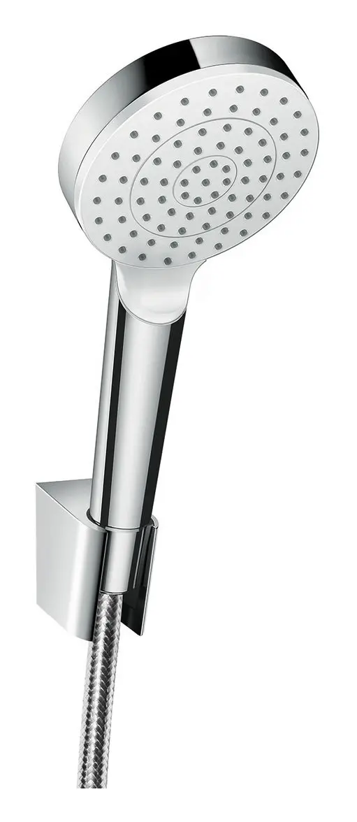 Hansgrohe Brausehalterset Crometta 1250 mm Brauseschlauch, weiß/chrom-26690400