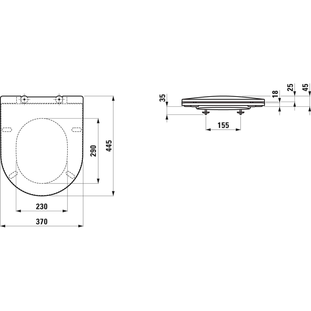 Laufen WC-Sitz LAUFEN PRO we, mit Absenkautomatik, mit Deckel slim-H8989660000001