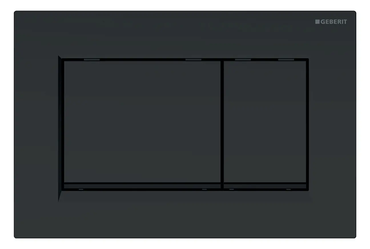 Geberit Betätigungsplatte Sigma30, easy-to-clean-beschichtet, schwarz matt lackiert, schwarz 115.883.16.1-115883161