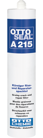 Ottoseal Acryl A215 weiß, 310 ml, Körniger Riss- und Reparaturspachtel-A215-04-C01