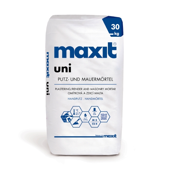 Maxit Uni Universal Putz-u. Mauermörtel i.S. a 30 kg Handmörtel zum Mauern u. Verputz-100036